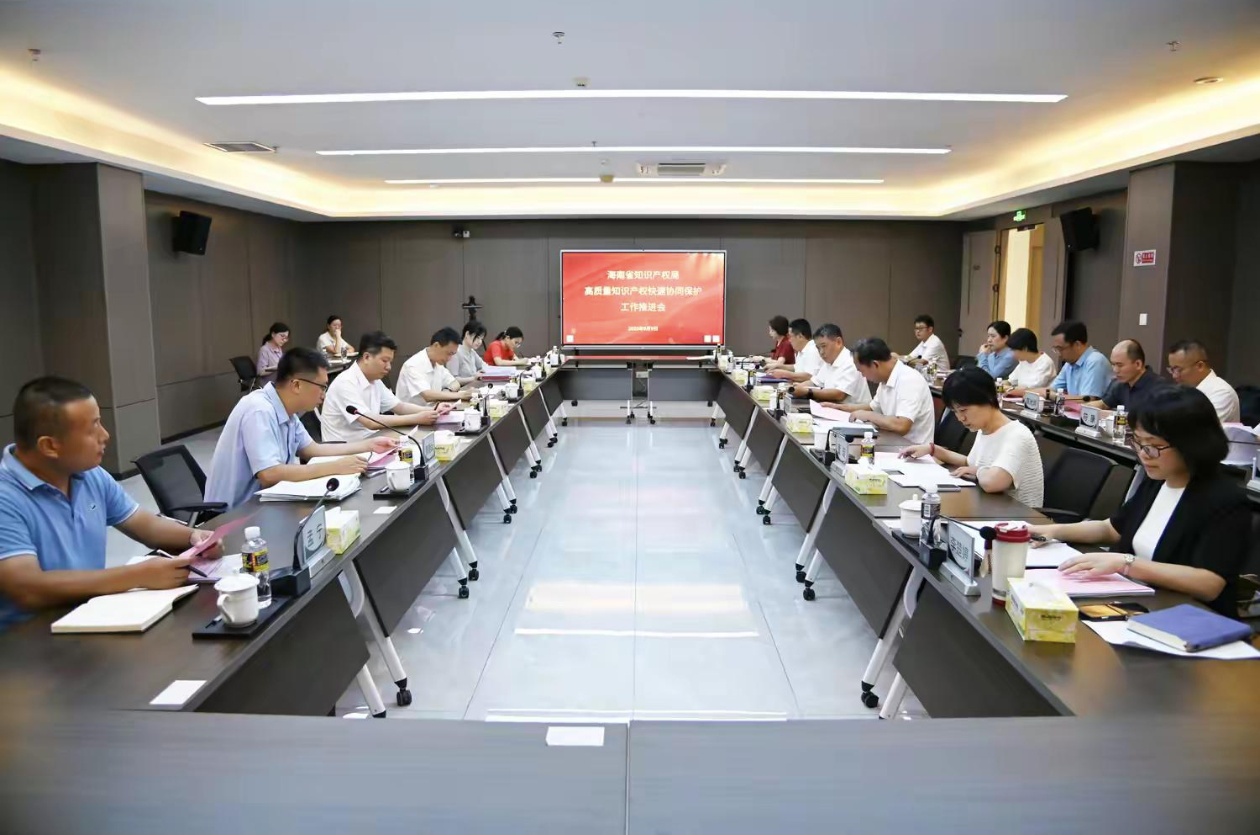 海南省知识产权局召开高质量知识产权快速协同保护工作推进会